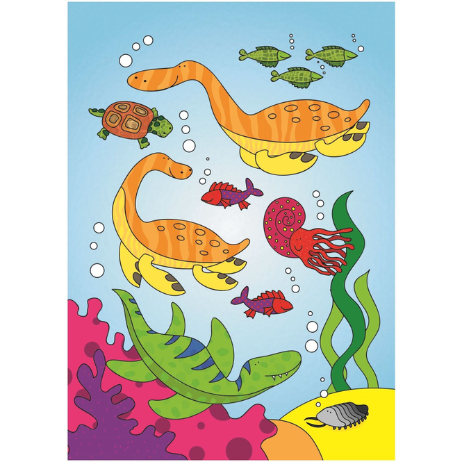 Malblock - Water Magic - Dinosaurier