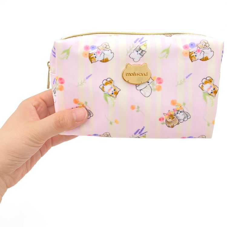 White & Peach - mofusand pennenetui (roze)