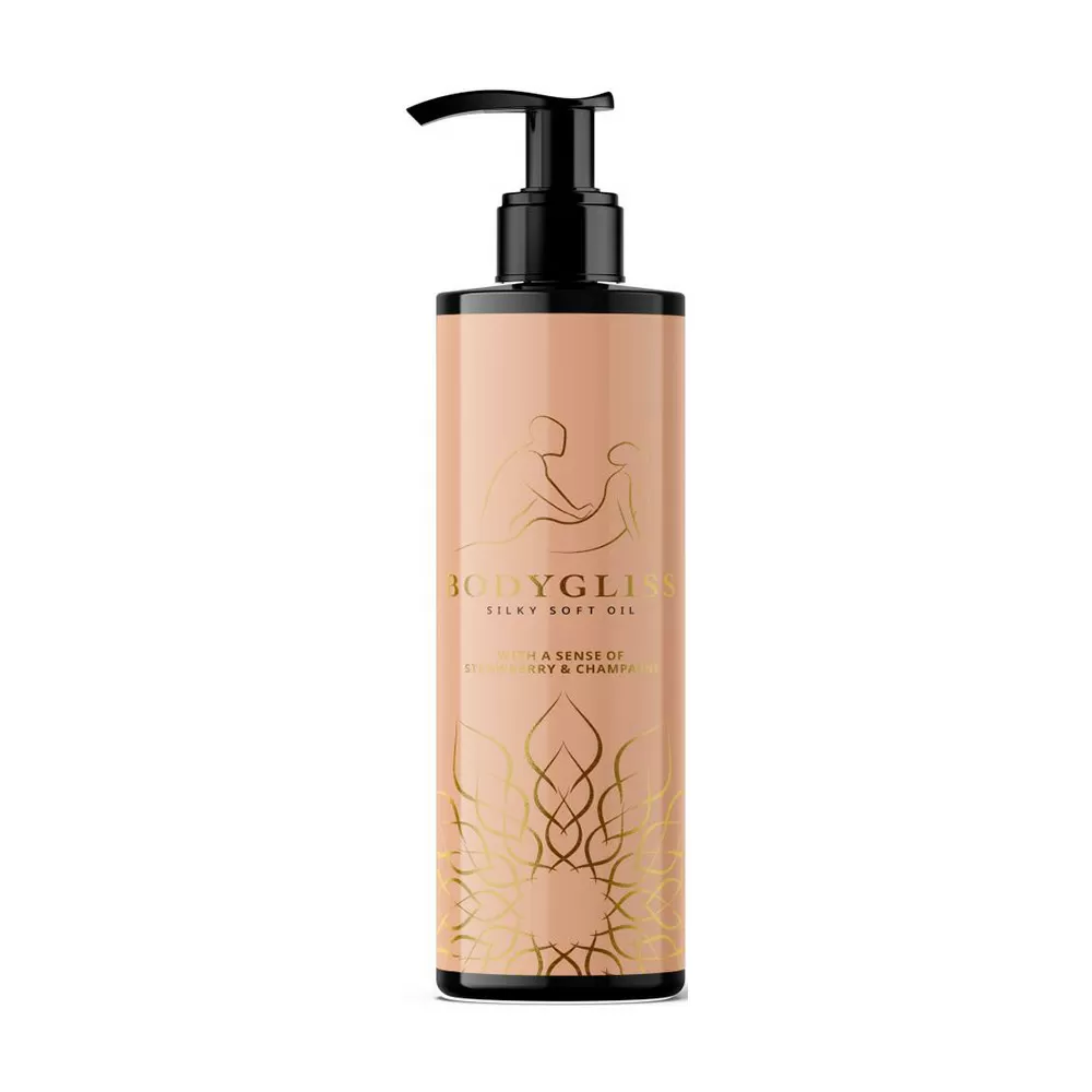 BodyGliss 2i1 oile & glidecreme, Strawberry & Champagne - 150 ml