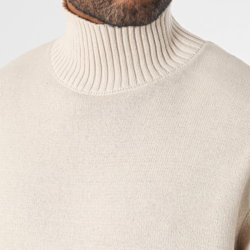 Pull Col Cheminée Villeray Beige