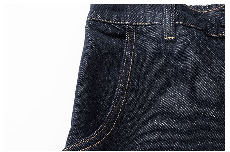 Shineon Studio - Hoge taille effen wijde pijpen joggingbroek