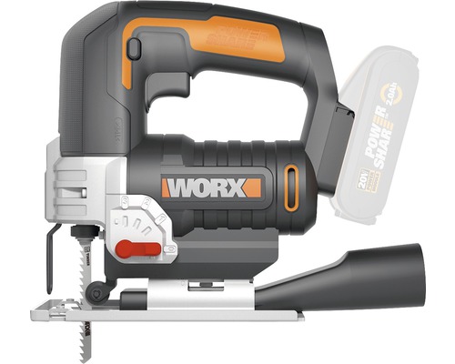 WORX 20V 80mm snoerloze decoupeerzaag WX543.9 + GRATIS bonusartikel 20V accu WA3644 (4,0Ah)