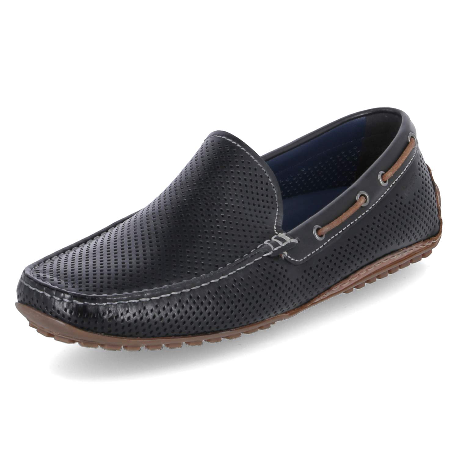 Sioux Mokassins CARULIO - schwarz/cognac