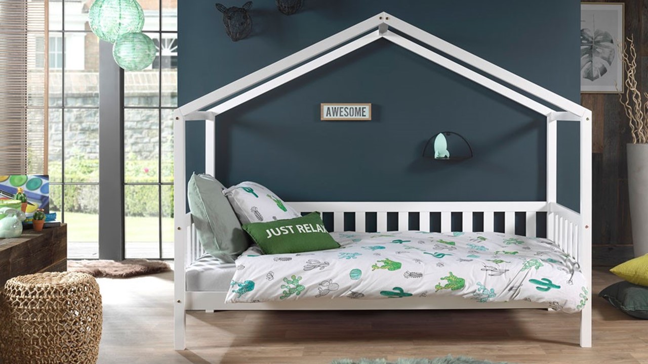 Bedbank Dallas als huis wit