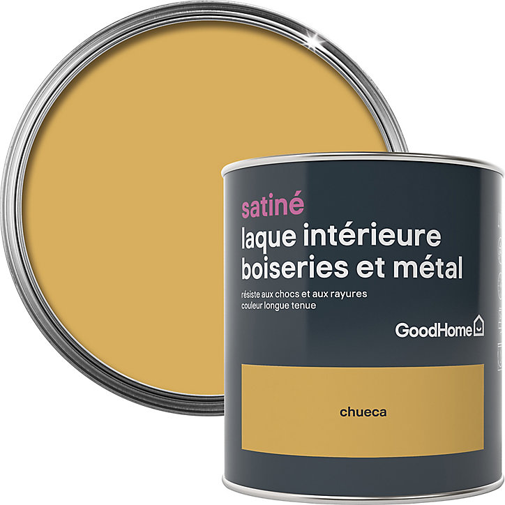 Laque boiseries et métal GoodHome Chueca Satin 0,75L
