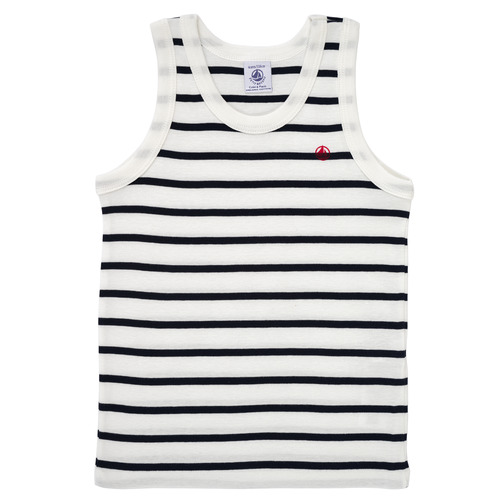 Petit Bateau - A01DS00 X2 - Blanc / Bleu