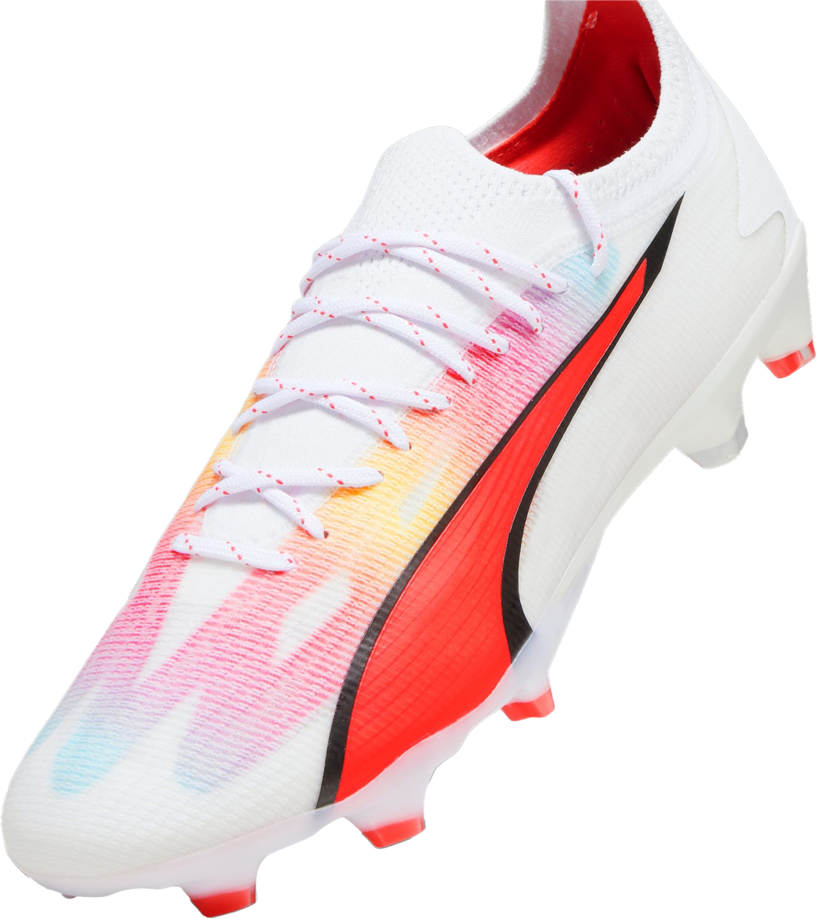 Ultra Ultimate FG/AG Herre PUMA White/PUMA Black/Fire Orchid
