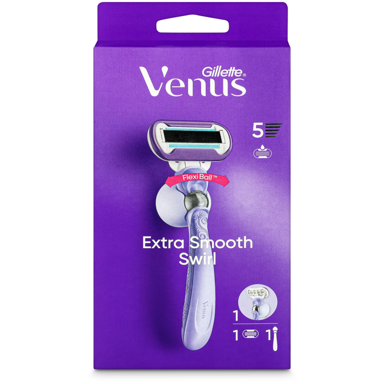 Venus Gillette Rasierer Deluxe Smooth Swirl mit 1 Klinge
