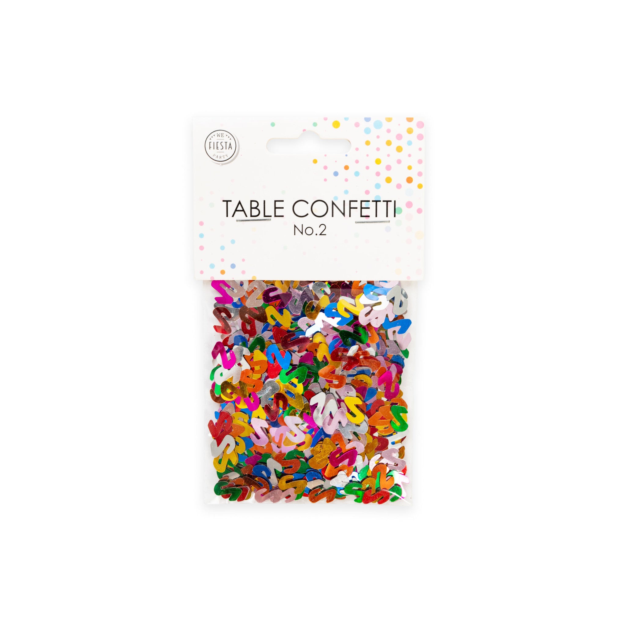Tafelconfetti 2 Jaar Gekleurd