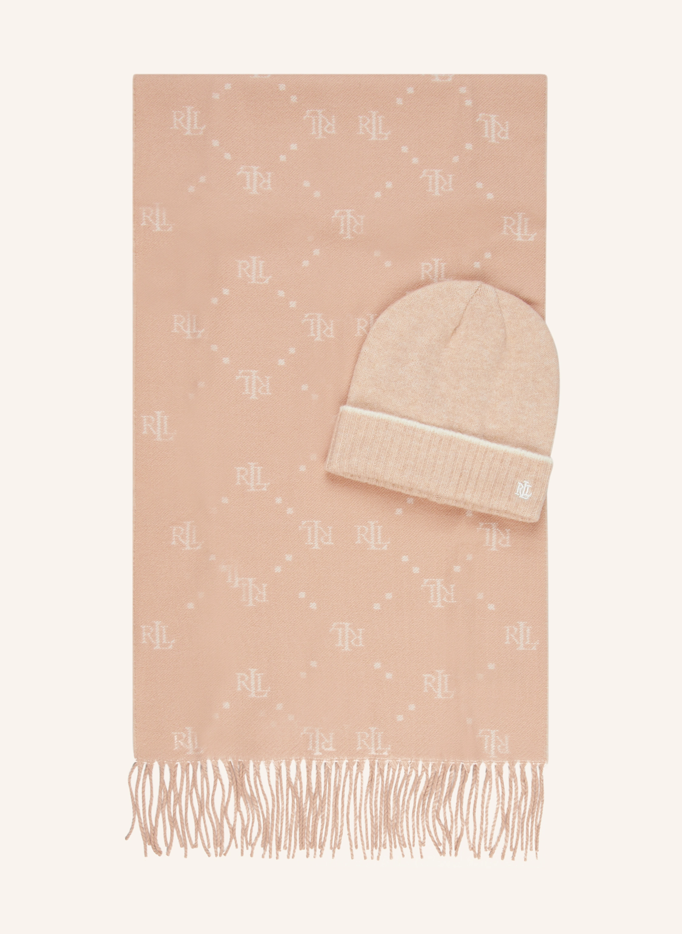 LAUREN RALPH LAUREN Set: Mütze und Schal mit Geschenkbox