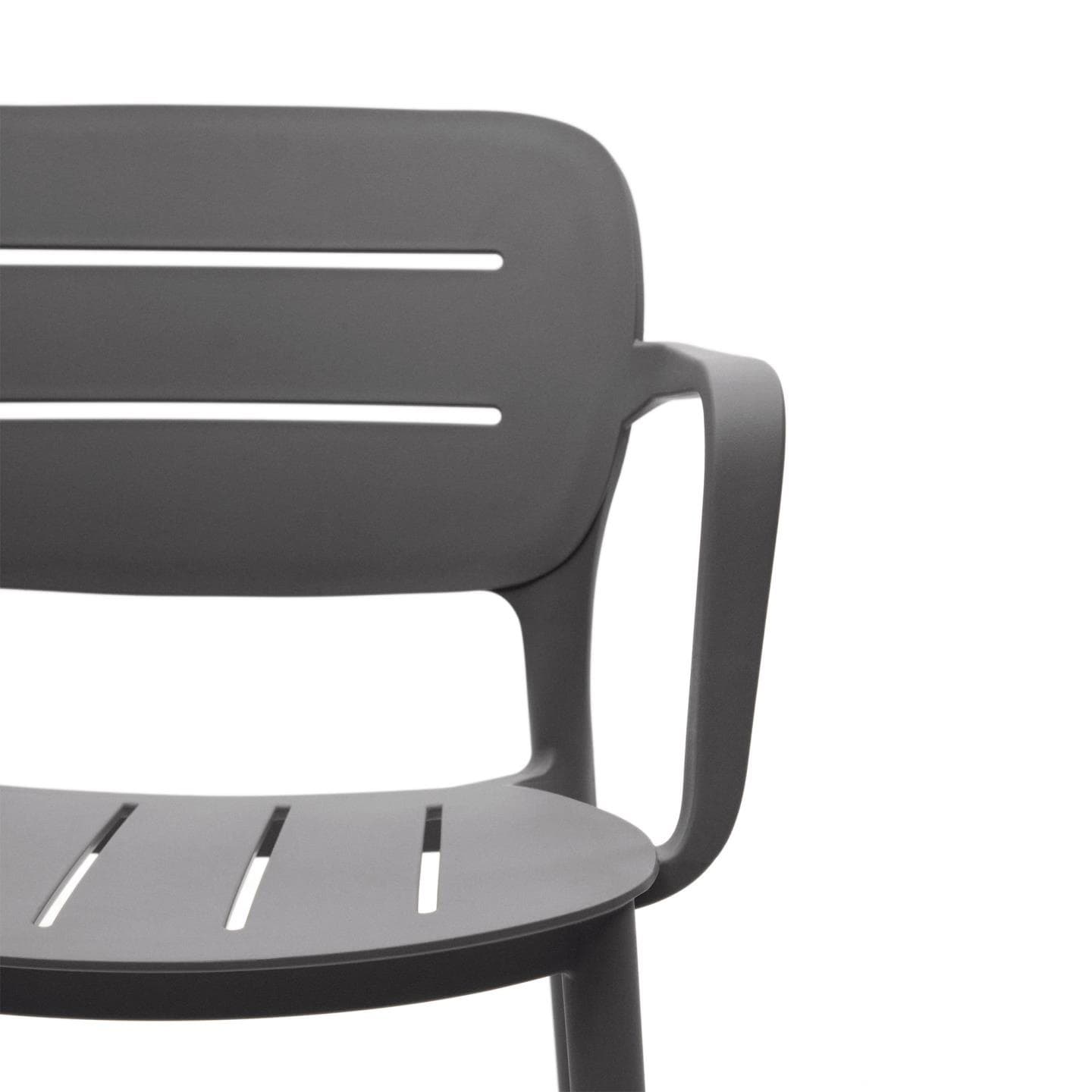 Kave Home Stapelstuhl Garten MORELLA 4er Set grau