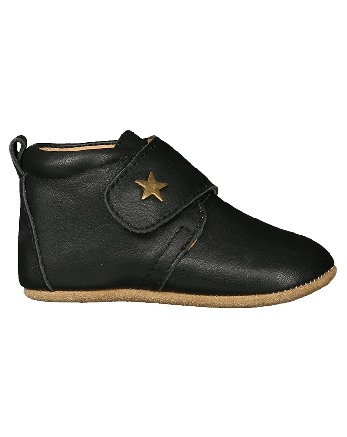 Hausschuhe VELCRO STAR in schwarz