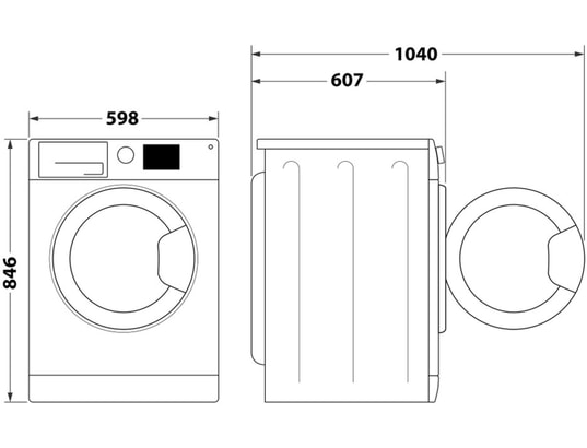 INDESIT - Sèche-linge pompe à chaleur CYD102DWWFR