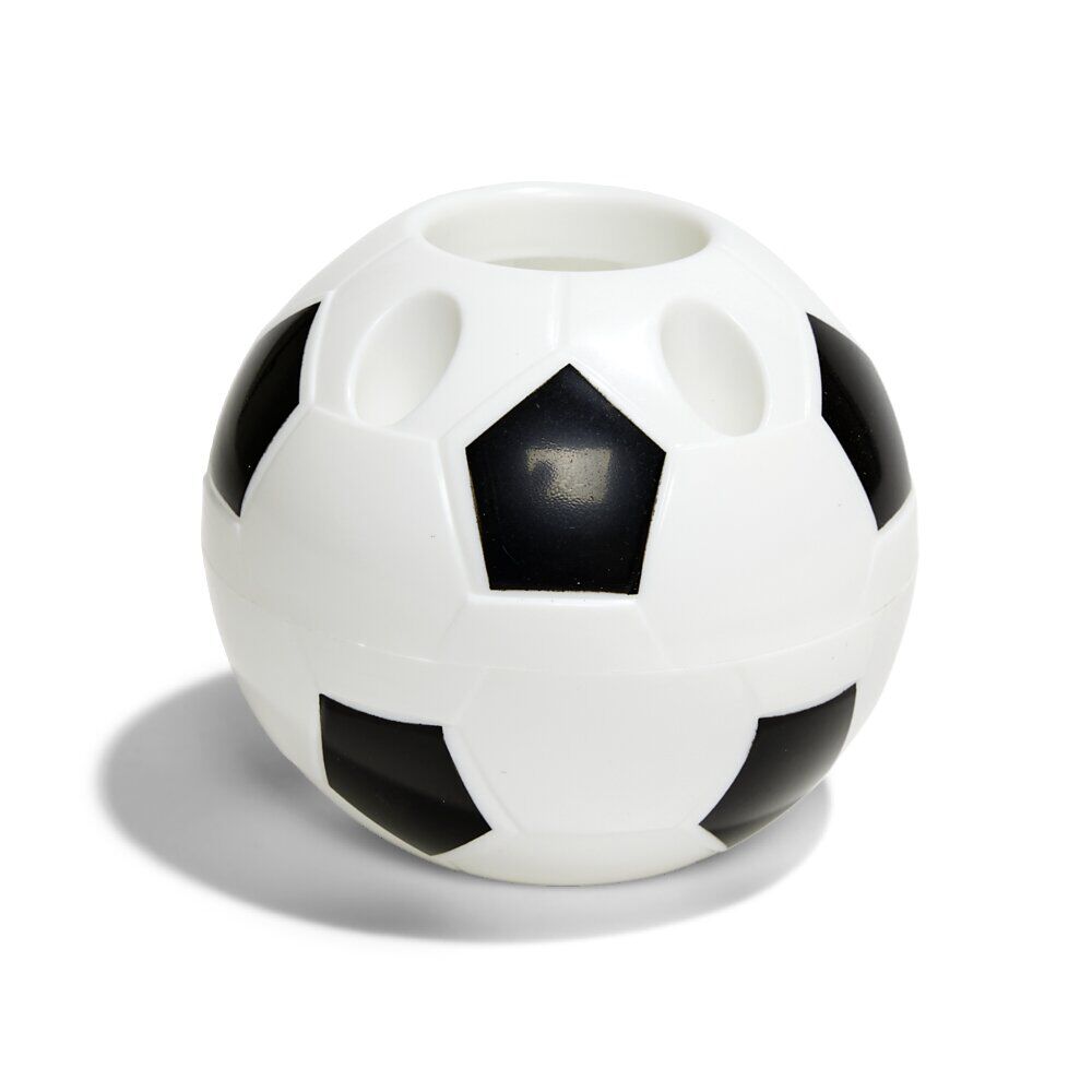 Porte crayon football forme ballon Ø10,5xH9,5cm