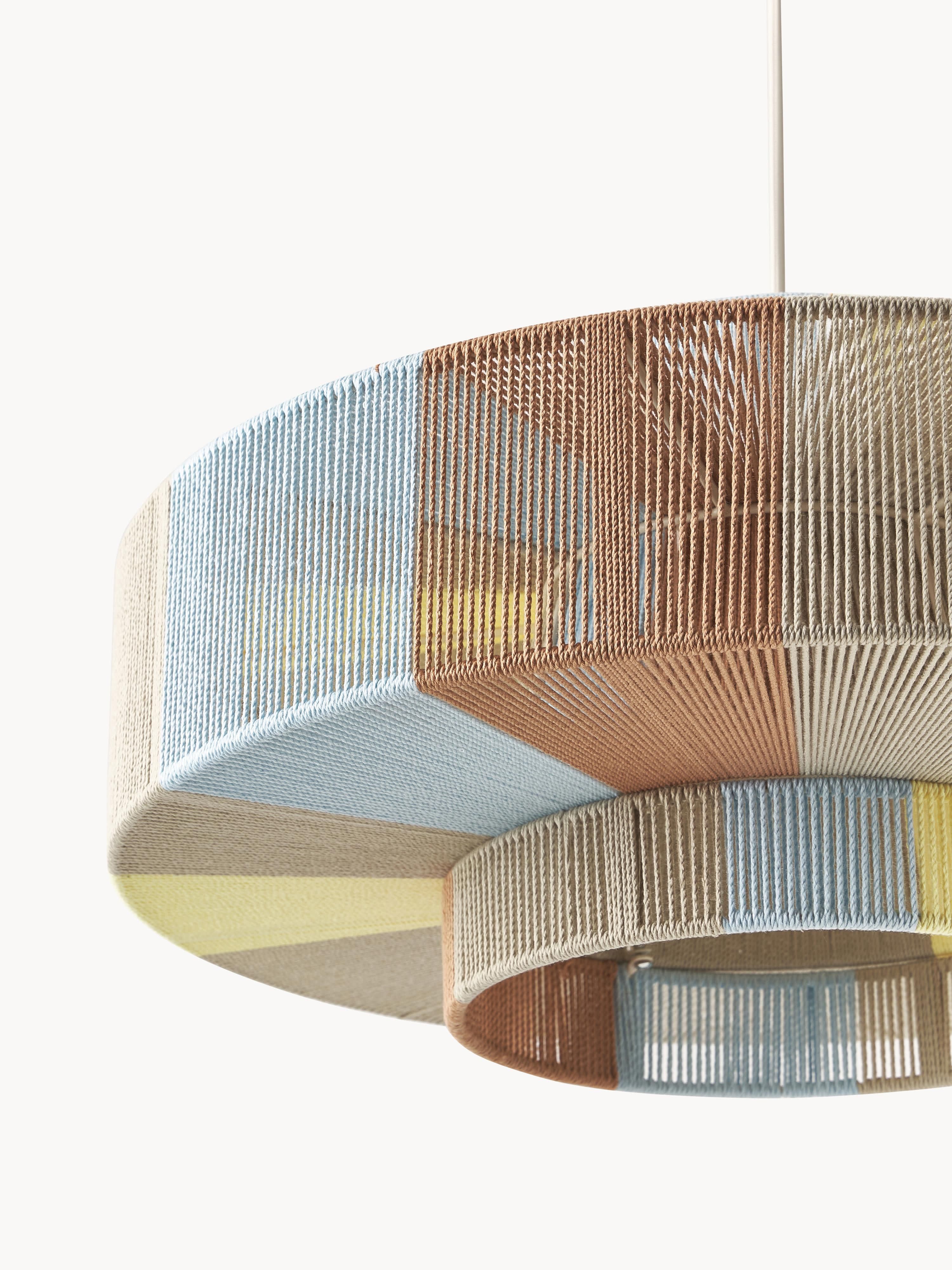 Grote hanglamp Lace uit linnendraden