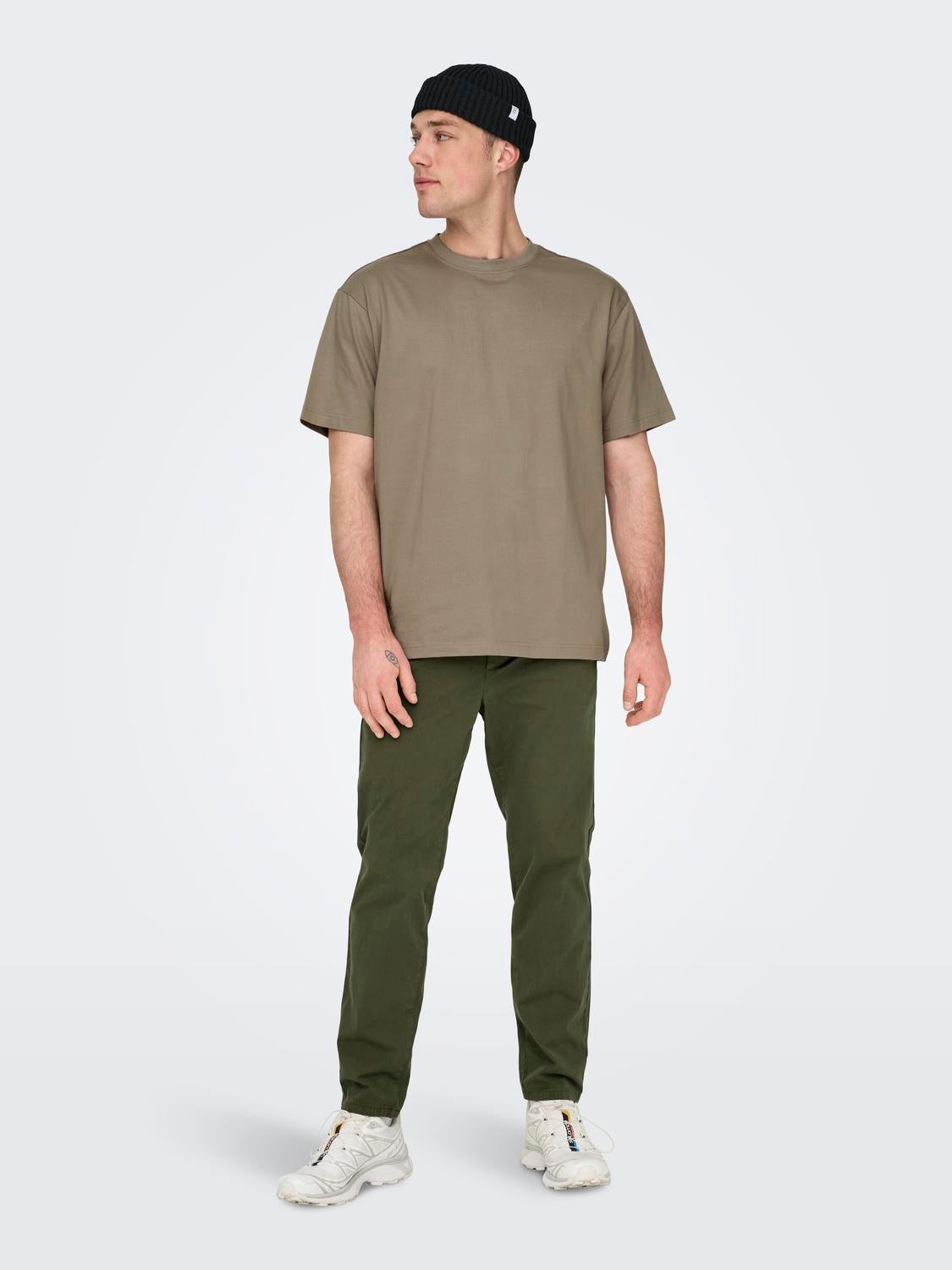 ONSLINUS Verjüngt Hose Olive Night