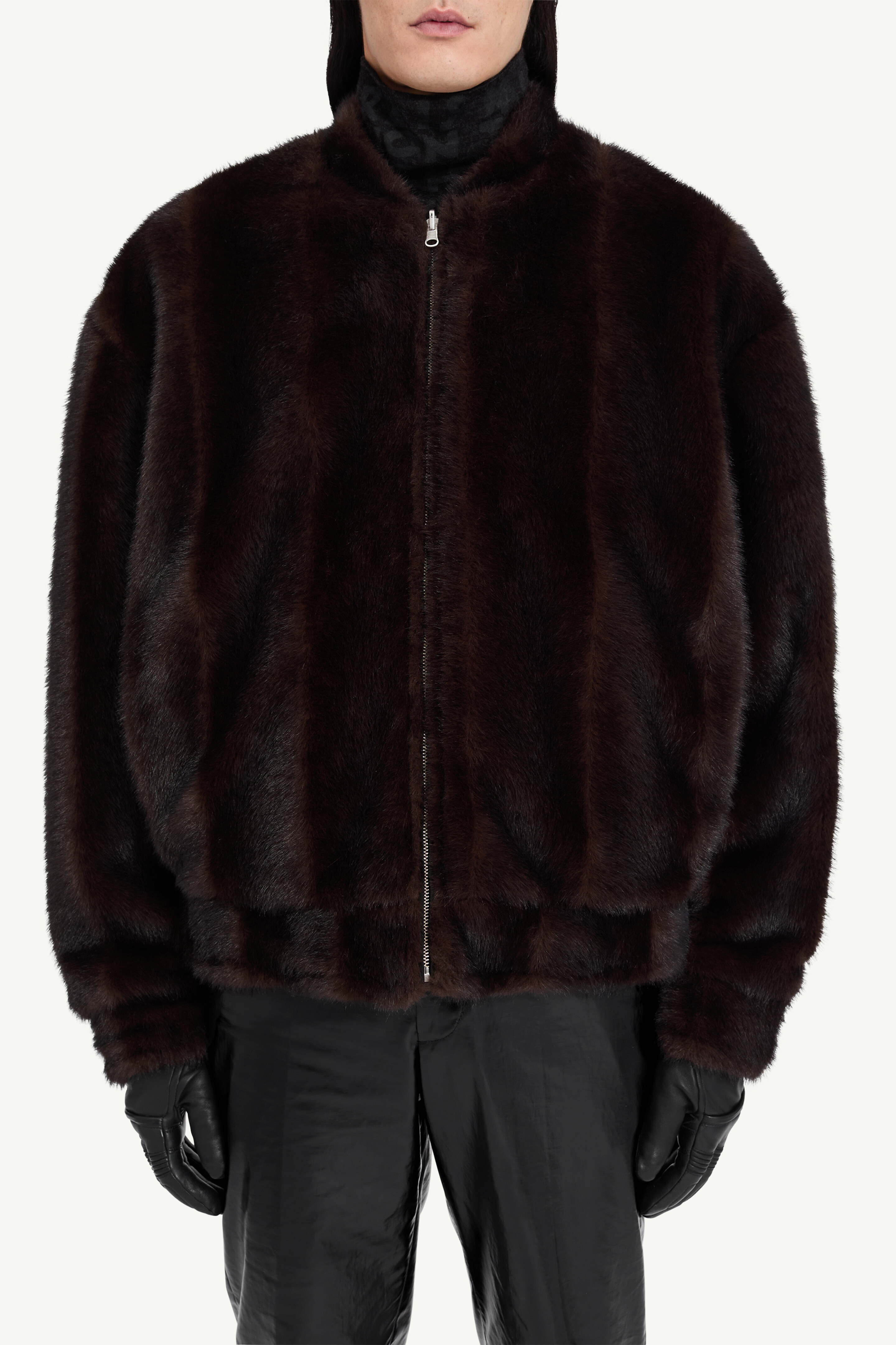 Veste bomber décontractée pour homme | MM6 Brun