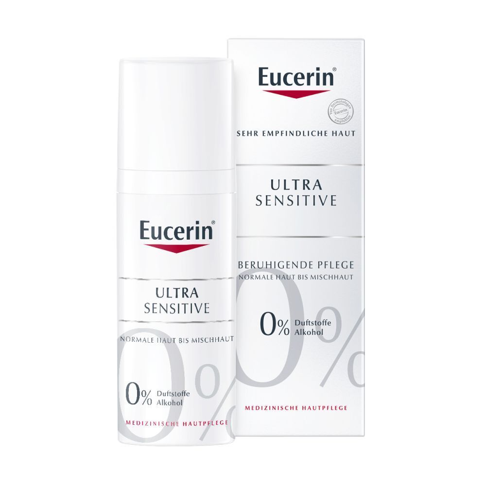 Eucerin® UltraSensitive Beruhigende Pflege für Normale Haut bis Mischhaut – mindert die Überempfindlichkeit der Haut