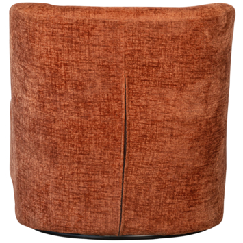 WOOOD fauteuil Atty oranje blossom velvet stof draaibaar