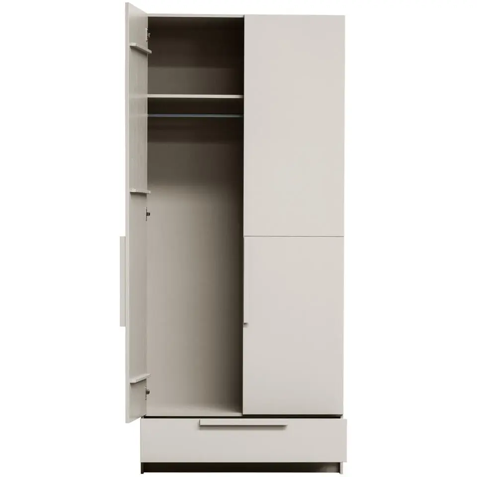 WOOOD Pure 2-deurs Hang/Legkast Splitdeur - Grenen - Dust - 215x95x60