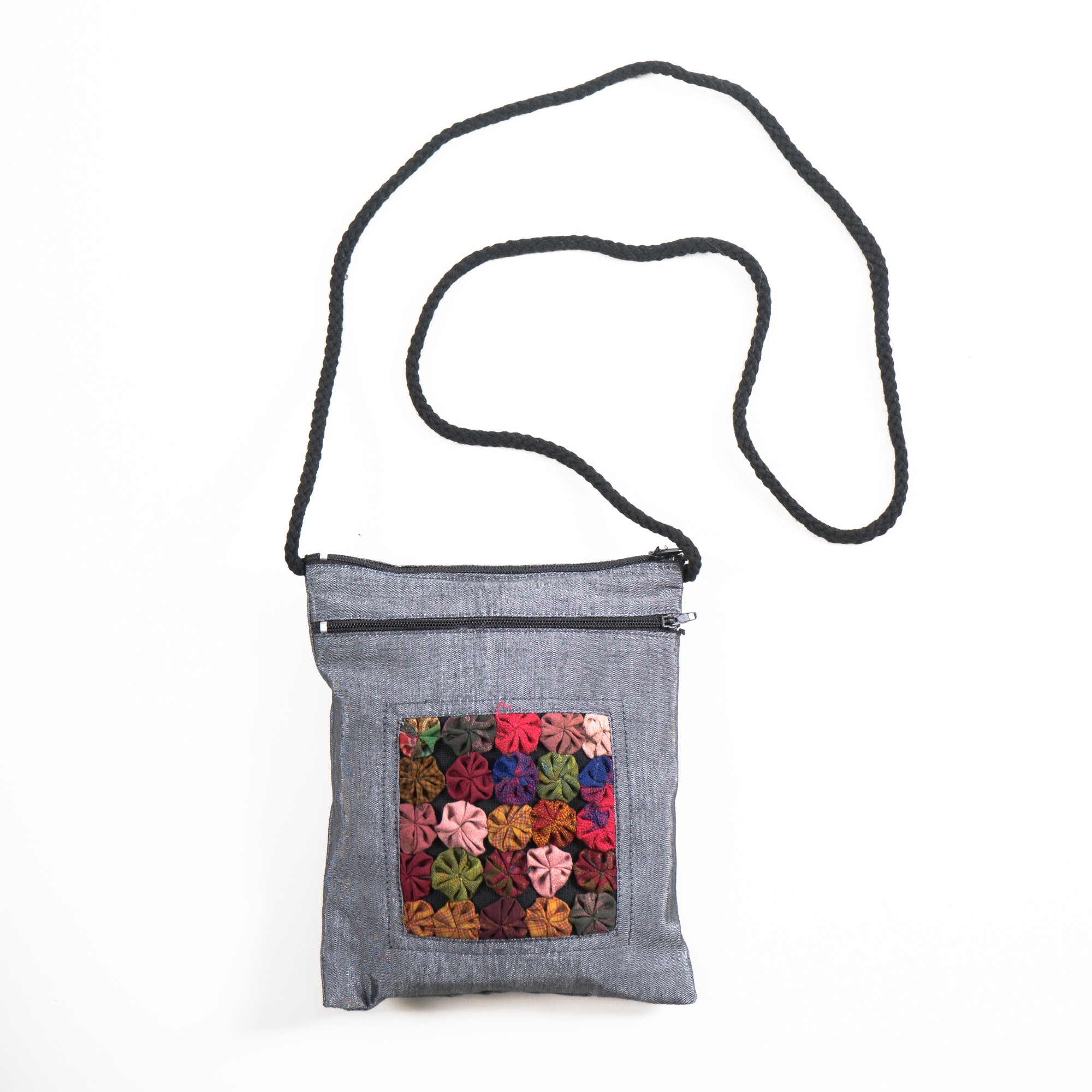 Schultertasche, grau, B 16 cm, H 19 cm günstig bestellen