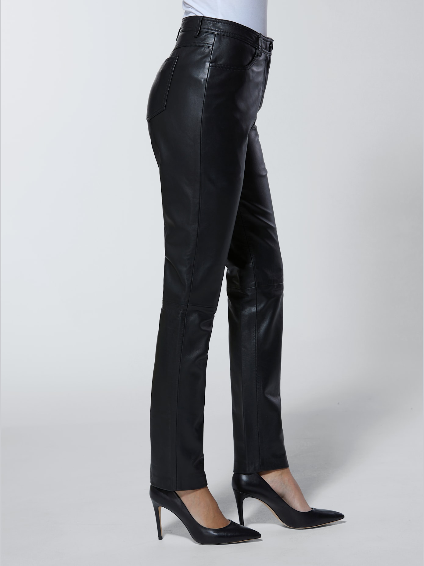 Pantalon cuir agneau nappa pur cuir d'agneau nappa