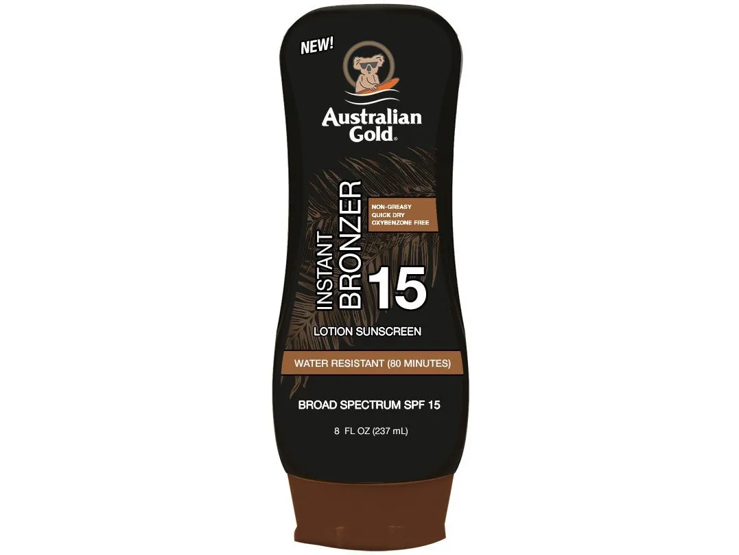 Australian Gold Tanning Lotion med Bronzer SPF15