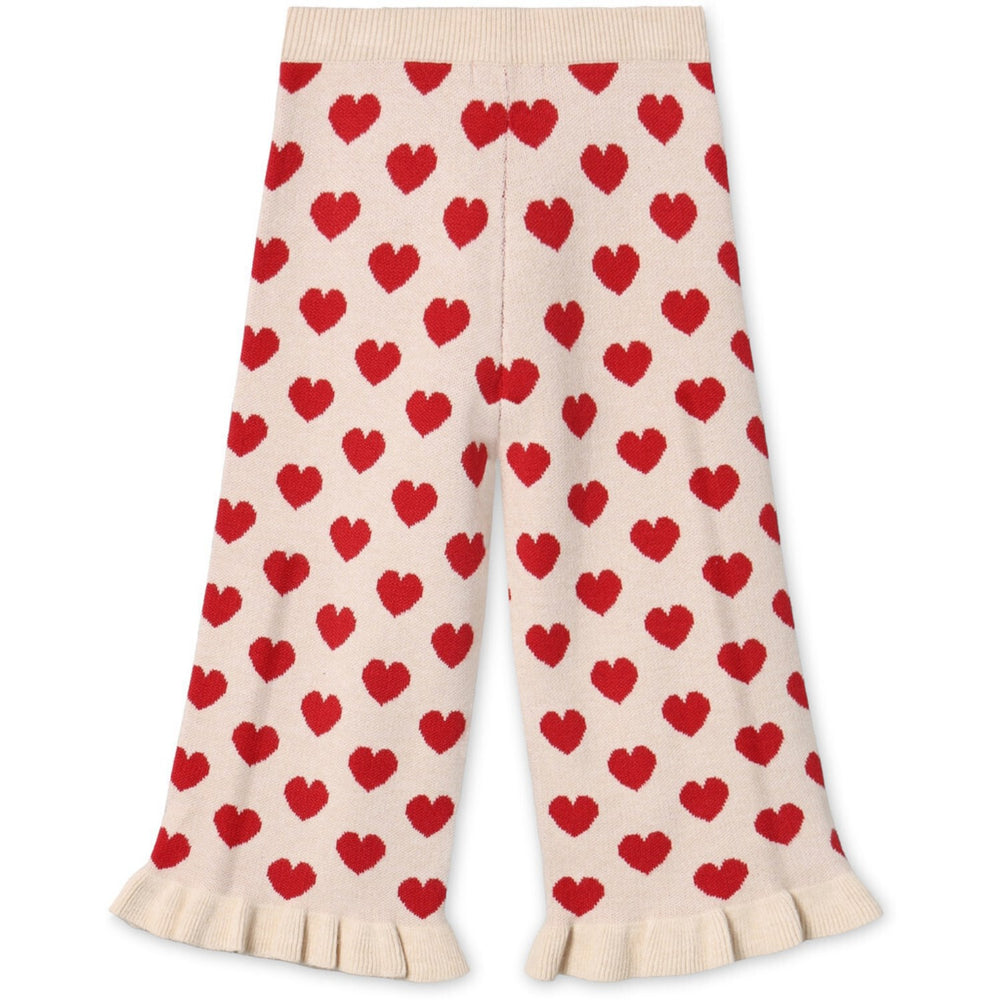 Køb Fliink Pompeian Red/ Sandshell Alon Heart Ruffle Pant
