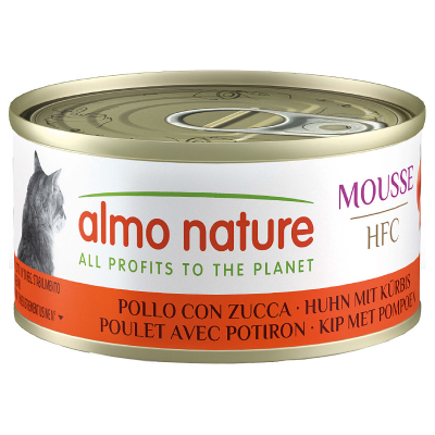 Almo HFC Mousse Huhn & Kürbis Nassfutter für Katzen