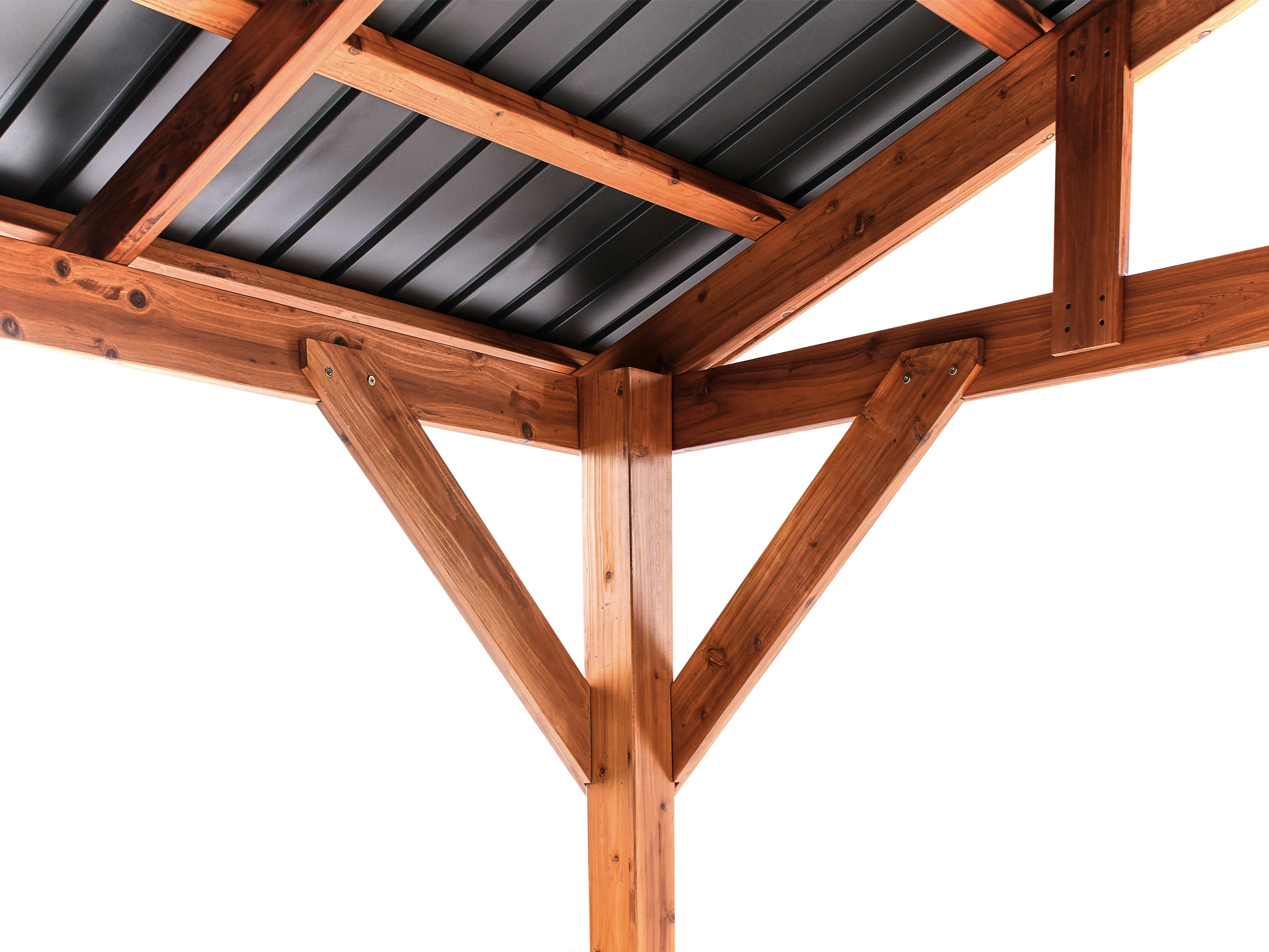 Paviljoen SECCHIA Dennenhout 296 cm 350 cm Bruin/grijs