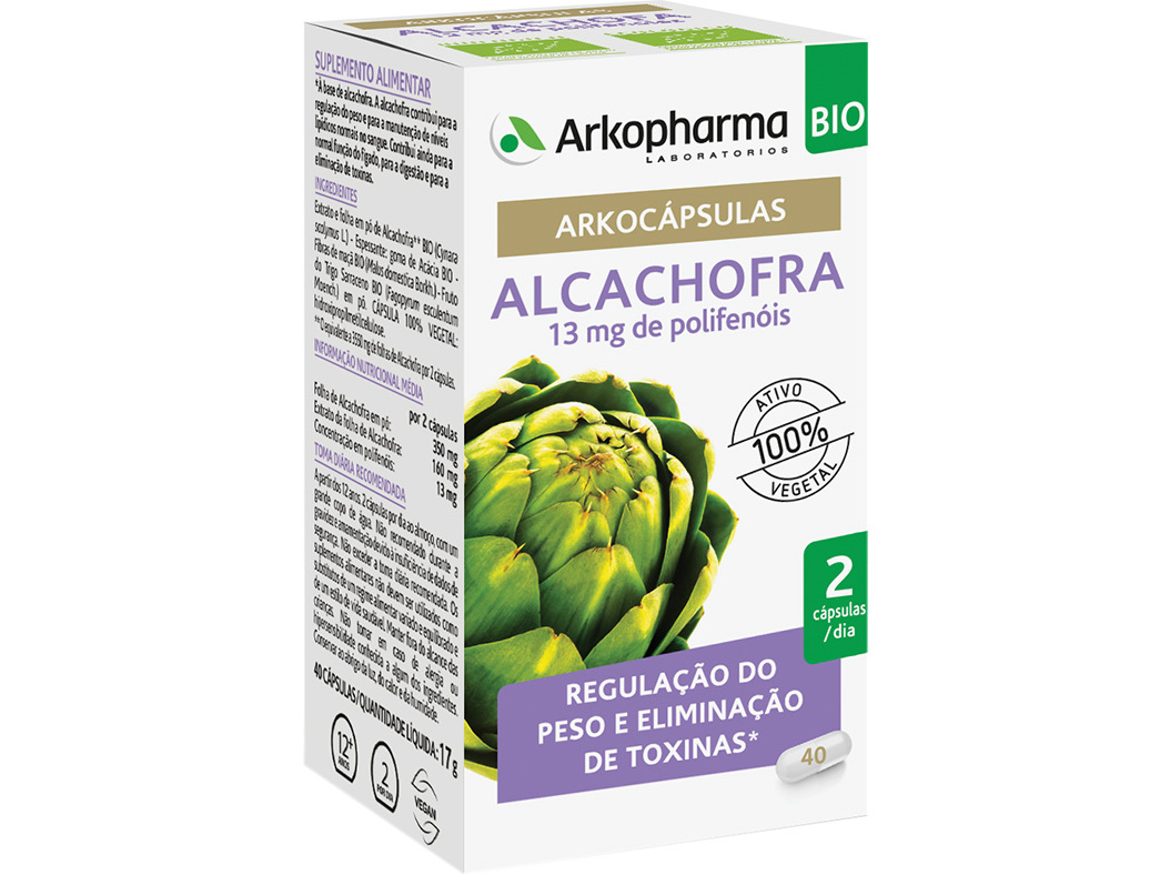 SUPLEMENTO ARKOPHARMA ALCACHOFRA BIO 40UN