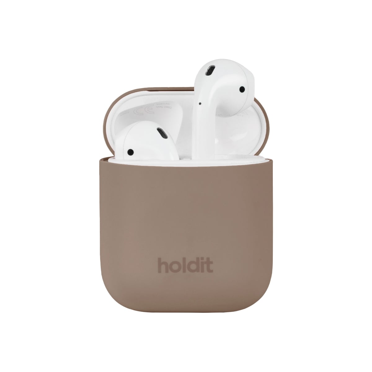 Holdit AirPods Silicone deksel (mokkabrun)