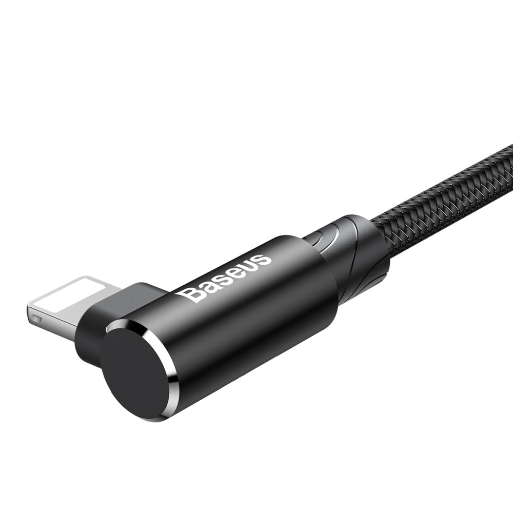 (2m) Elbow Type Lightning Gaming USB 90 Grad Winkel Ladekabel Datenkabel - Schwarz