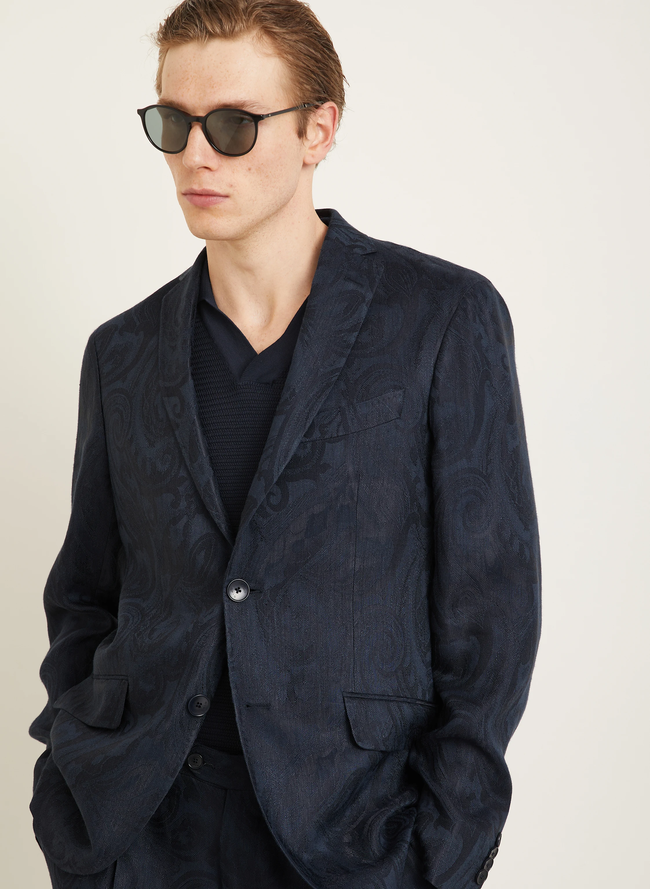 ETRO Anzugsakko Extra Slim Fit mit Leinen