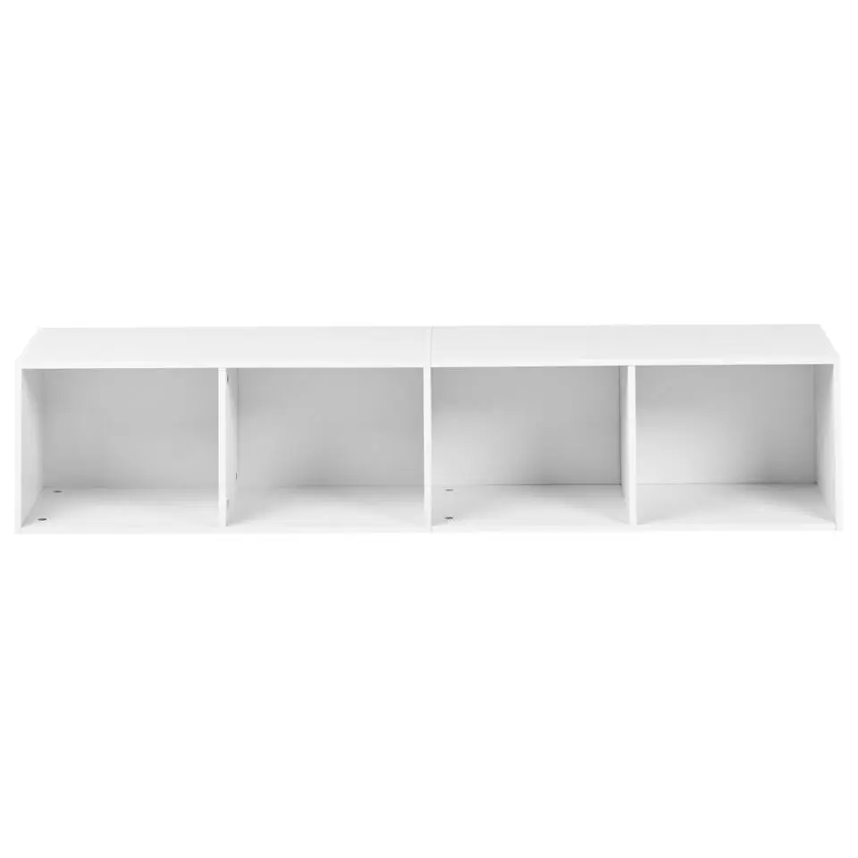 WINNIPEG - Boekenkast 4 planken - Wit - Vezelplaat