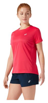 Maillot manches courtes Asics Core Run Rose Femme