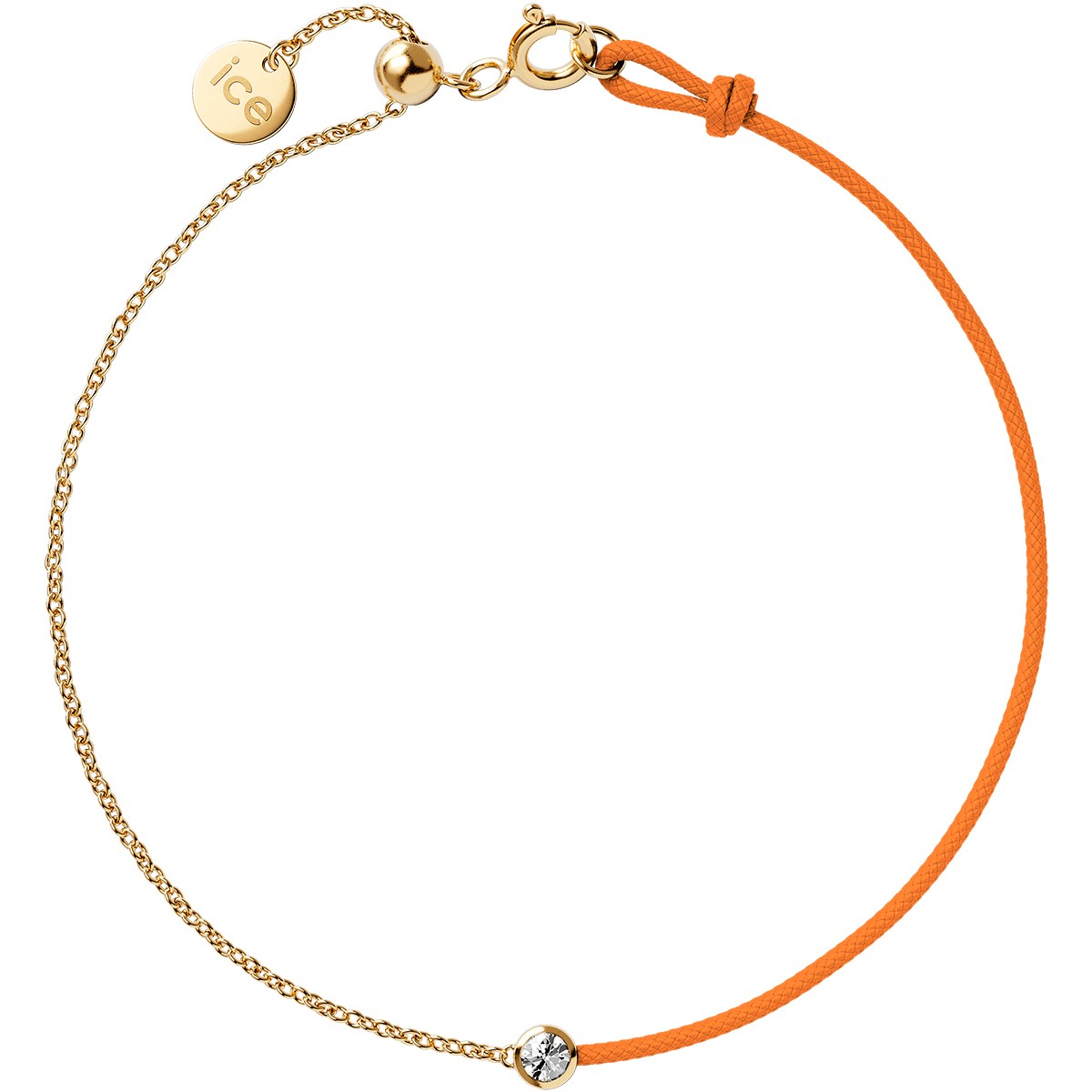 Bracelet Diamond - Argent & diamant - Orange