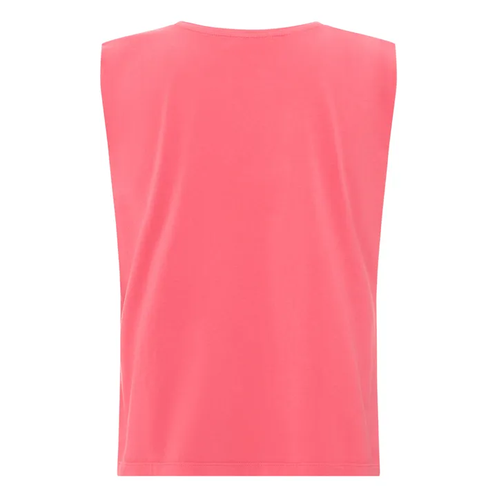 Alma Deia Débardeur plissé Coton Bio | Rose fuschia