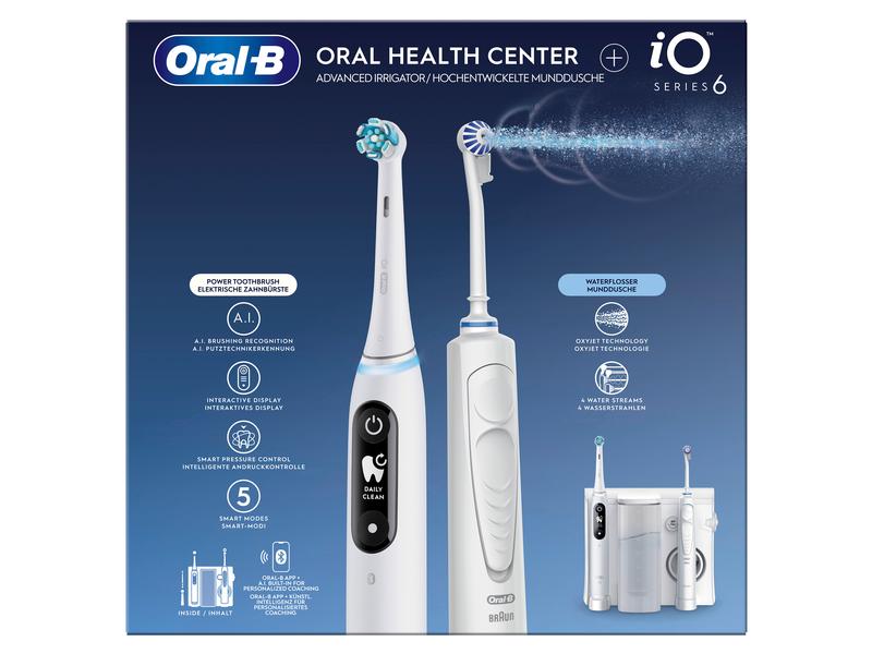 Oral-B Munddusche-Set OxyJet Oral Health Center iO6 Zahnzwischenraumreiniger