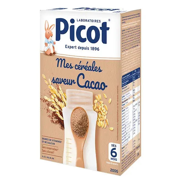 Picot My Cereal Sabor Cacau - A partir de 6 Meses - 200g