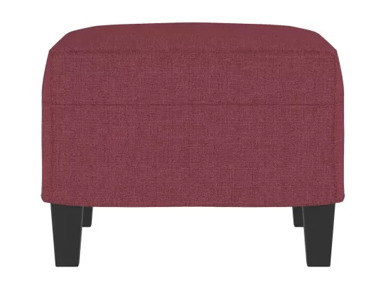 Repose-pied Rouge bordeaux 60x50x41 cm Tissu