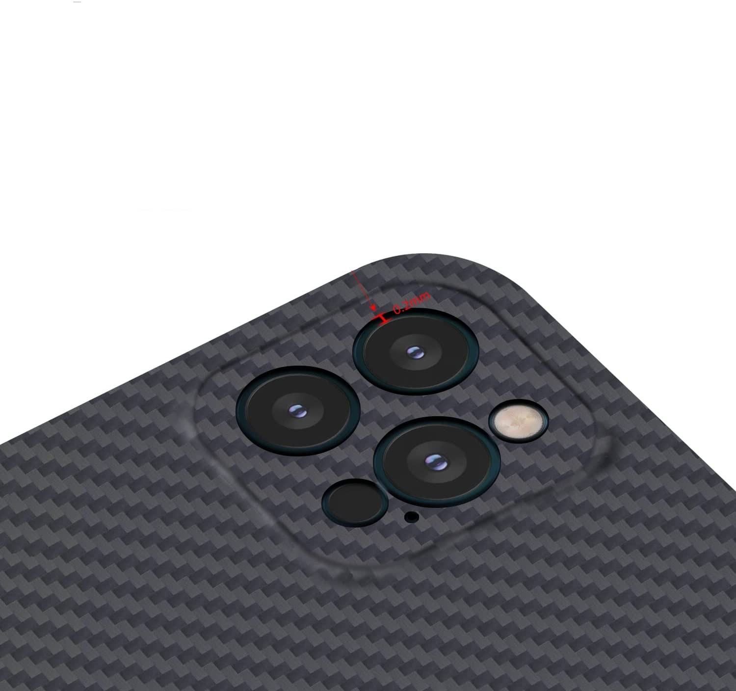 iPhone 14 Pro Kevlar Hardcase Schutzhülle Ultrathin - Schwarz