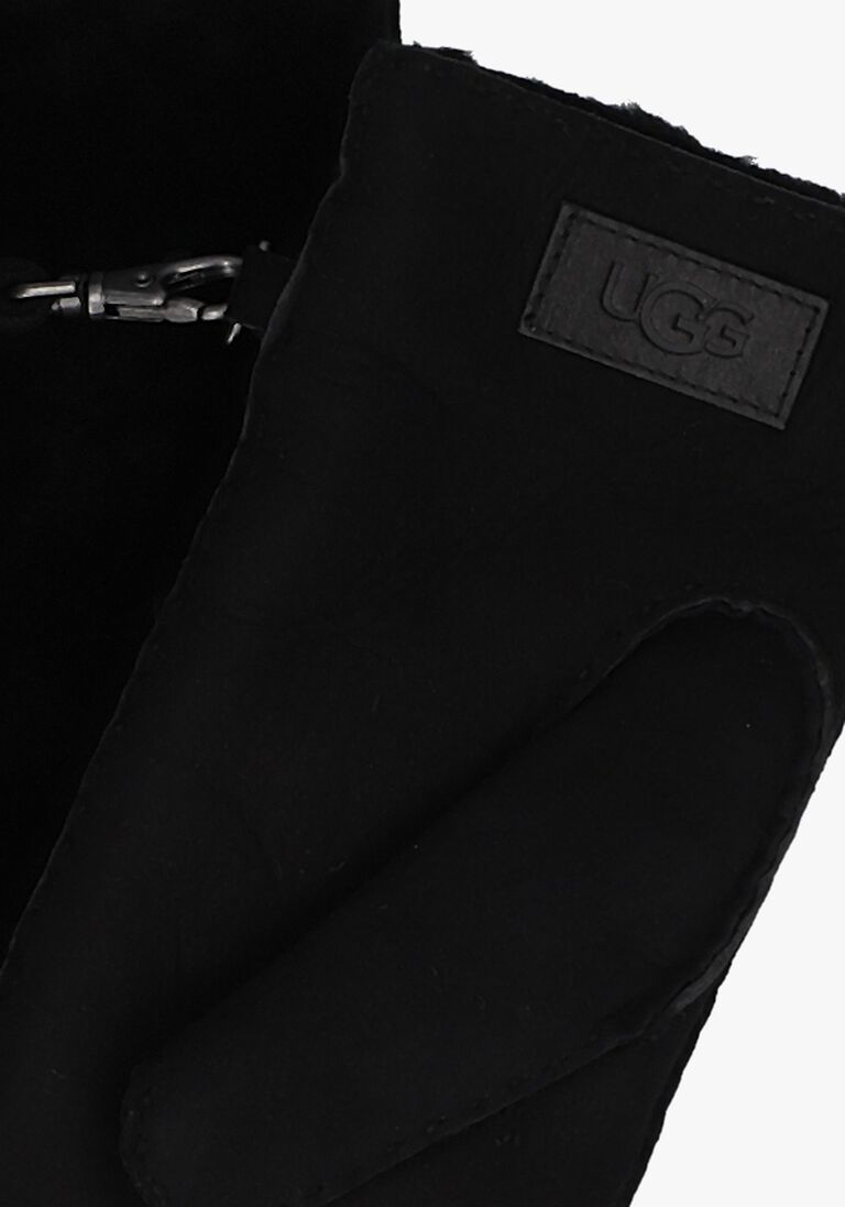 zwarte ugg handschoenen exposed sheepskin mitten