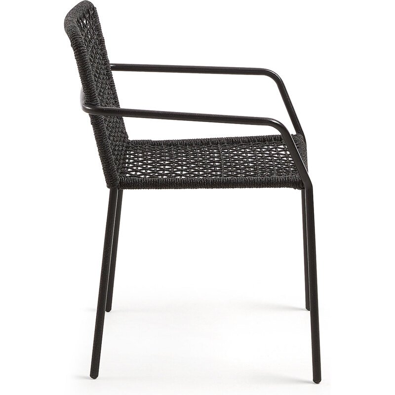 Chaise Ellen - corde - pieds acier galvanisé