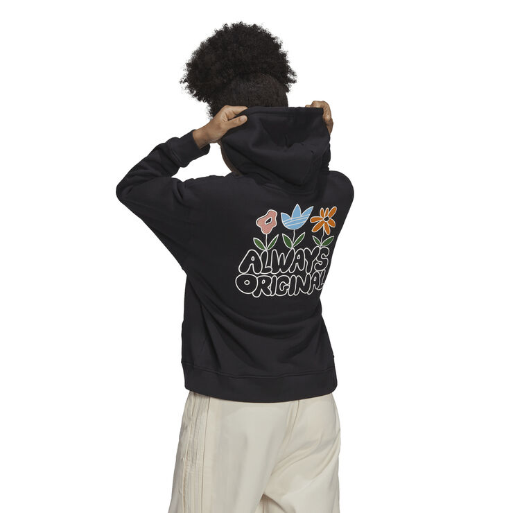 adidas graphic hoodie Black