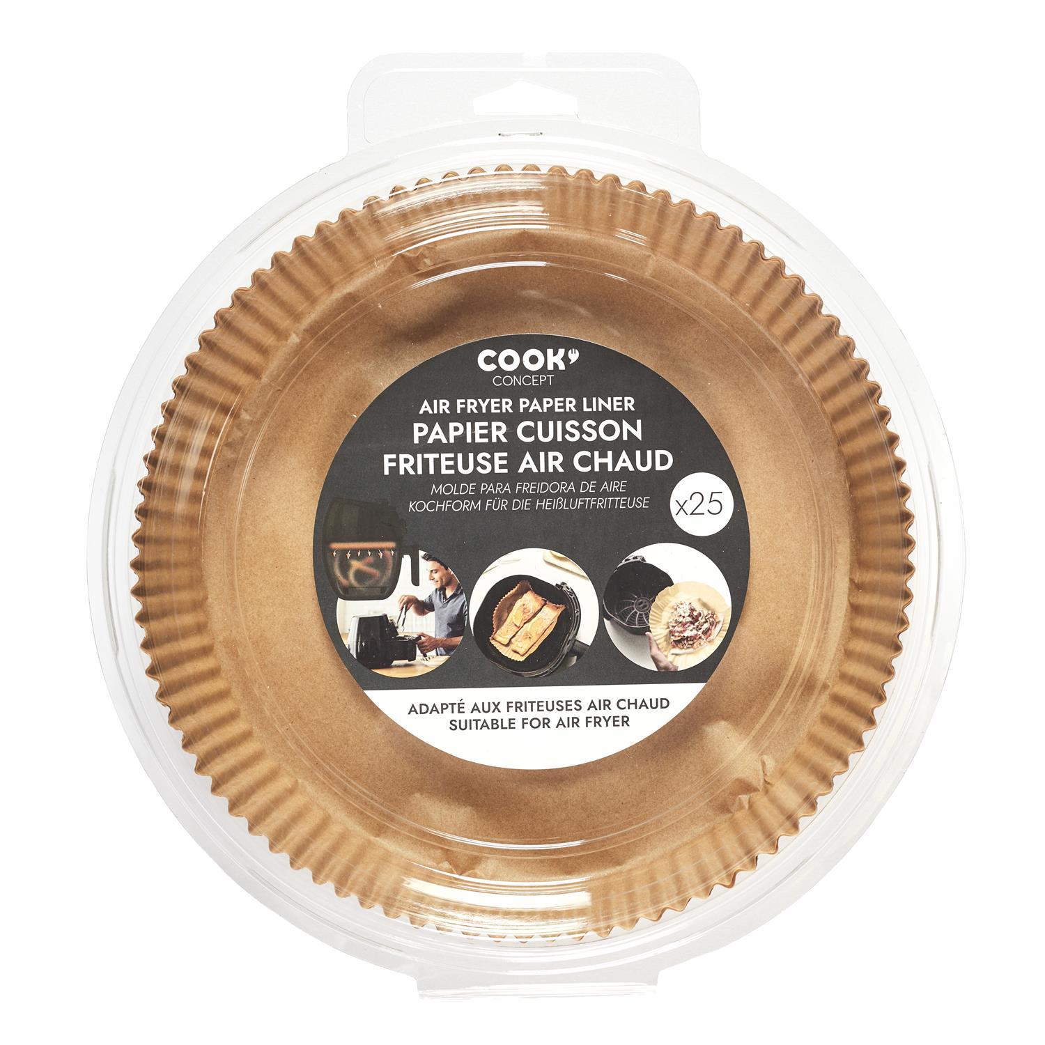 PAPIER DE CUISSON ROND FRITEUSE A AIR 20CM X25 PIECES