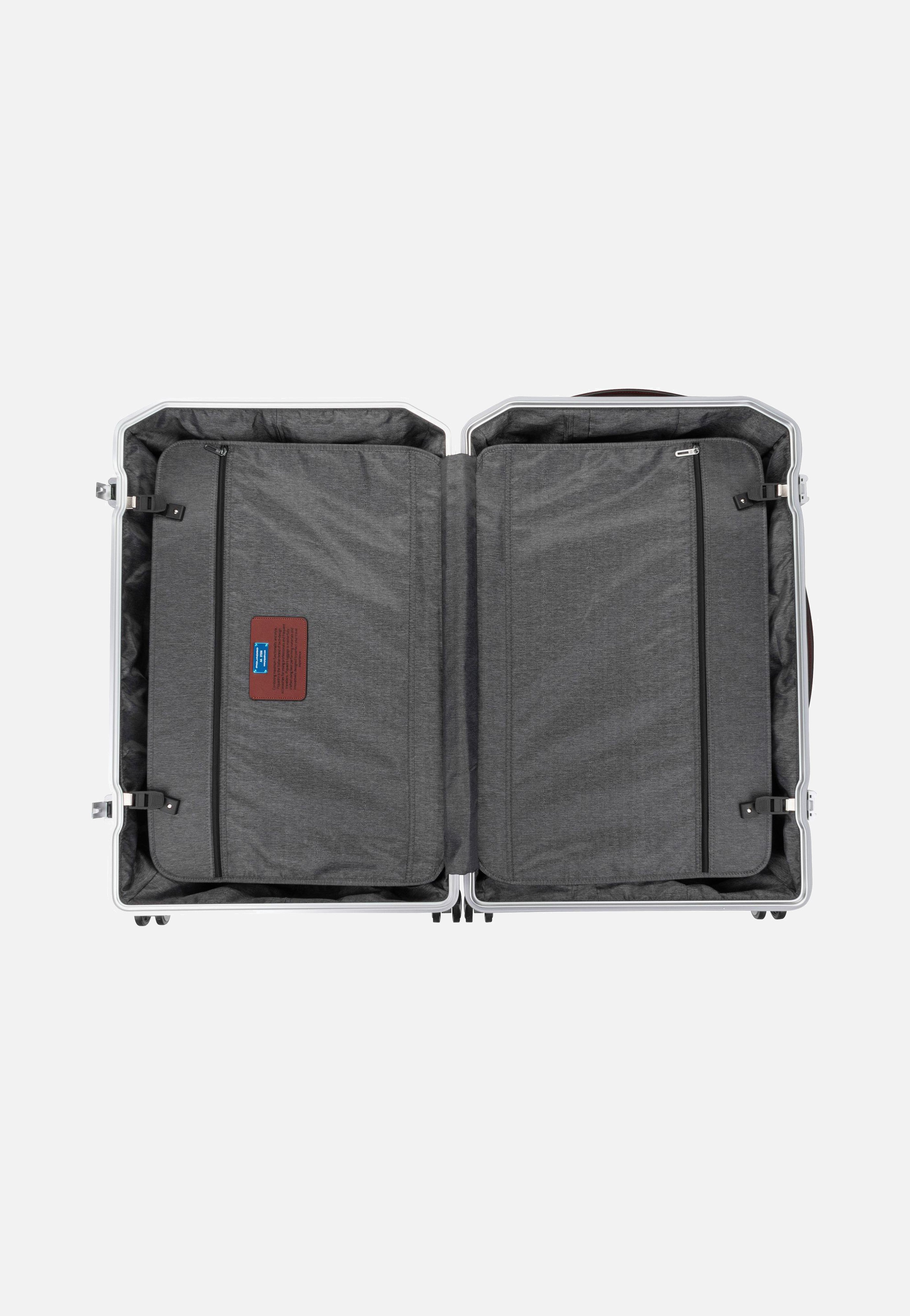 PQ Alu Big Size Spinner Grigio-Cuoio - Koffer