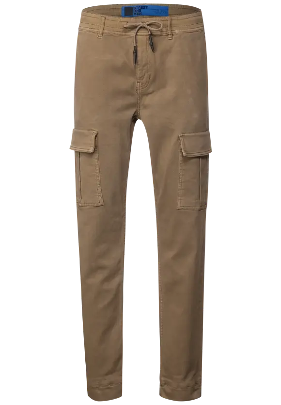 Relaxed Fit Cargo Hose - dune brown