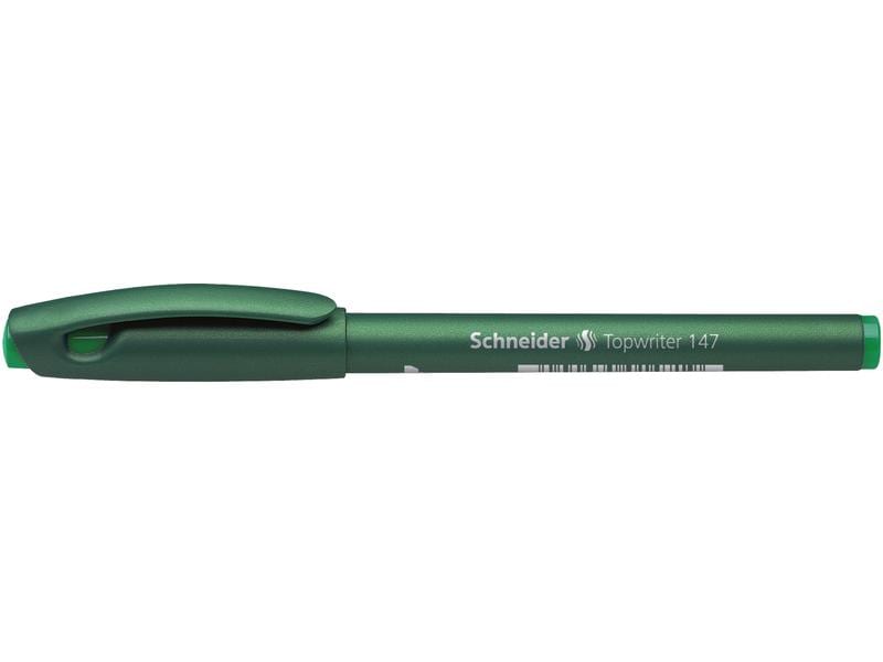 Schneider Fineliner 147 0.6 mm, Grün, 1 Stück Faserschreiber mit Hartfaserspitze