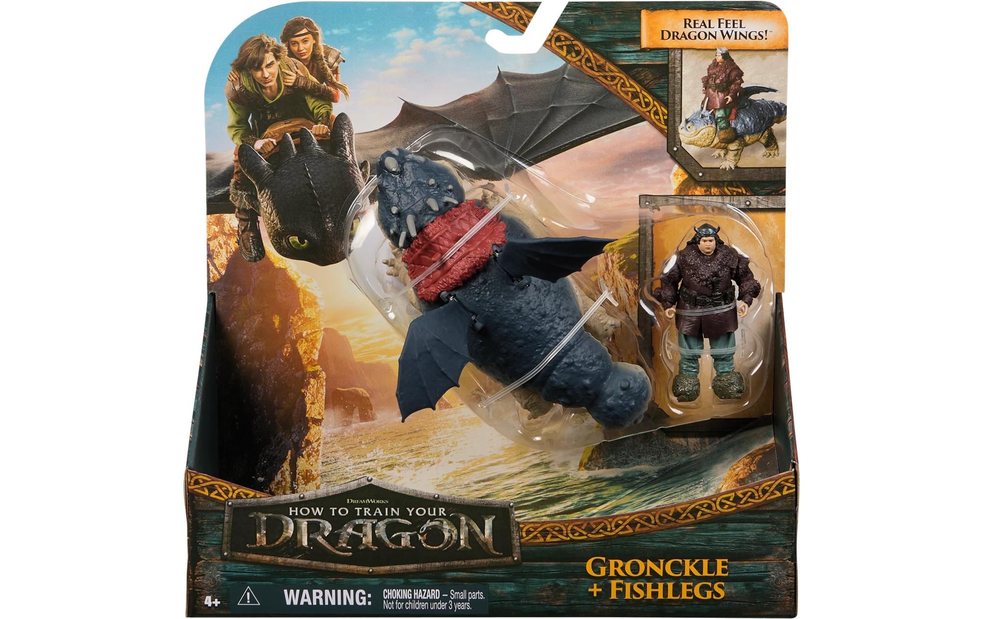 Spielfigurenset Dragons Fleischklops and FischbeinSpielset Viking and Dragon